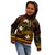 FSM Kosrae State Kid Hoodie Tribal Pattern Gold Version LT01 - Polynesian Pride