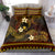 FSM Pohnpei State Bedding Set Tribal Pattern Gold Version