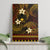 FSM Pohnpei State Canvas Wall Art Tribal Pattern Gold Version