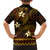 FSM Pohnpei State Kid Hawaiian Shirt Tribal Pattern Gold Version LT01 - Polynesian Pride