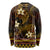 FSM Pohnpei State Long Sleeve Shirt Tribal Pattern Gold Version LT01 - Polynesian Pride