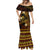 FSM Pohnpei State Mermaid Dress Tribal Pattern Gold Version LT01 - Polynesian Pride