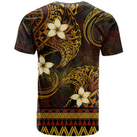 FSM Pohnpei State T Shirt Tribal Pattern Gold Version LT01 - Polynesian Pride