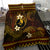 FSM Yap State Bedding Set Tribal Pattern Gold Version