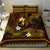 FSM Yap State Bedding Set Tribal Pattern Gold Version