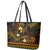 FSM Yap State Leather Tote Bag Tribal Pattern Gold Version