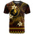 FSM Yap State T Shirt Tribal Pattern Gold Version LT01 Gold - Polynesian Pride
