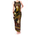 FSM Yap State Tank Maxi Dress Tribal Pattern Gold Version LT01 Women Gold - Polynesian Pride