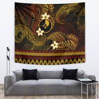 FSM Yap State Tapestry Tribal Pattern Gold Version