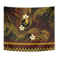 FSM Yap State Tapestry Tribal Pattern Gold Version