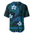 FSM Culture Day Baseball Jersey Tribal Pattern Ocean Version LT01 - Polynesian Pride