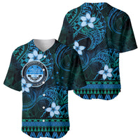 FSM Culture Day Baseball Jersey Tribal Pattern Ocean Version LT01 - Polynesian Pride