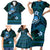 FSM Culture Day Family Matching Short Sleeve Bodycon Dress and Hawaiian Shirt Tribal Pattern Ocean Version LT01 - Polynesian Pride