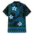 FSM Culture Day Family Matching Tank Maxi Dress and Hawaiian Shirt Tribal Pattern Ocean Version LT01 - Polynesian Pride