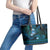 FSM Culture Day Leather Tote Bag Tribal Pattern Ocean Version