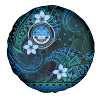 FSM Culture Day Spare Tire Cover Tribal Pattern Ocean Version