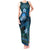 FSM Culture Day Tank Maxi Dress Tribal Pattern Ocean Version LT01 Women Blue - Polynesian Pride