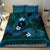 FSM Chuuk State Bedding Set Tribal Pattern Ocean Version