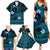 FSM Chuuk State Family Matching Summer Maxi Dress and Hawaiian Shirt Tribal Pattern Ocean Version LT01 - Polynesian Pride