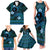 FSM Chuuk State Family Matching Tank Maxi Dress and Hawaiian Shirt Tribal Pattern Ocean Version LT01 - Polynesian Pride