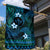 FSM Kosrae State Garden Flag Tribal Pattern Ocean Version