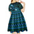 FSM Kosrae State Kid Short Sleeve Dress Tribal Pattern Ocean Version LT01 - Polynesian Pride