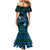 FSM Kosrae State Mermaid Dress Tribal Pattern Ocean Version LT01 - Polynesian Pride