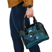 FSM Kosrae State Shoulder Handbag Tribal Pattern Ocean Version