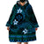 FSM Kosrae State Wearable Blanket Hoodie Tribal Pattern Ocean Version LT01 - Polynesian Pride