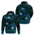 FSM Kosrae State Zip Hoodie Tribal Pattern Ocean Version LT01 - Polynesian Pride