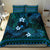 FSM Pohnpei State Bedding Set Tribal Pattern Ocean Version