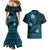 FSM Pohnpei State Couples Matching Mermaid Dress and Hawaiian Shirt Tribal Pattern Ocean Version LT01 - Polynesian Pride