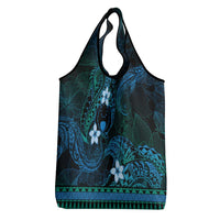 FSM Pohnpei State Grocery Bag Tribal Pattern Ocean Version