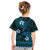 FSM Pohnpei State Kid T Shirt Tribal Pattern Ocean Version LT01 - Polynesian Pride