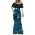 FSM Pohnpei State Mermaid Dress Tribal Pattern Ocean Version LT01 - Polynesian Pride