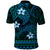 FSM Pohnpei State Polo Shirt Tribal Pattern Ocean Version LT01 - Polynesian Pride