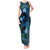 FSM Pohnpei State Tank Maxi Dress Tribal Pattern Ocean Version LT01 Women Blue - Polynesian Pride