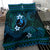 FSM Yap State Bedding Set Tribal Pattern Ocean Version