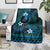 FSM Yap State Blanket Tribal Pattern Ocean Version