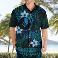 FSM Yap State Hawaiian Shirt Tribal Pattern Ocean Version LT01 - Polynesian Pride
