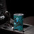 FSM Yap State Tumbler Cup Tribal Pattern Ocean Version