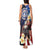 Personalized Northern Mariana Islands 4th of July Tank Maxi Dress Plumeria USA Eagle