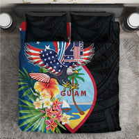 Guam Fourth of July Bedding Set Tropical Flowers
