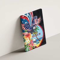Guam Fourth of July Canvas Wall Art Tropical Flowers