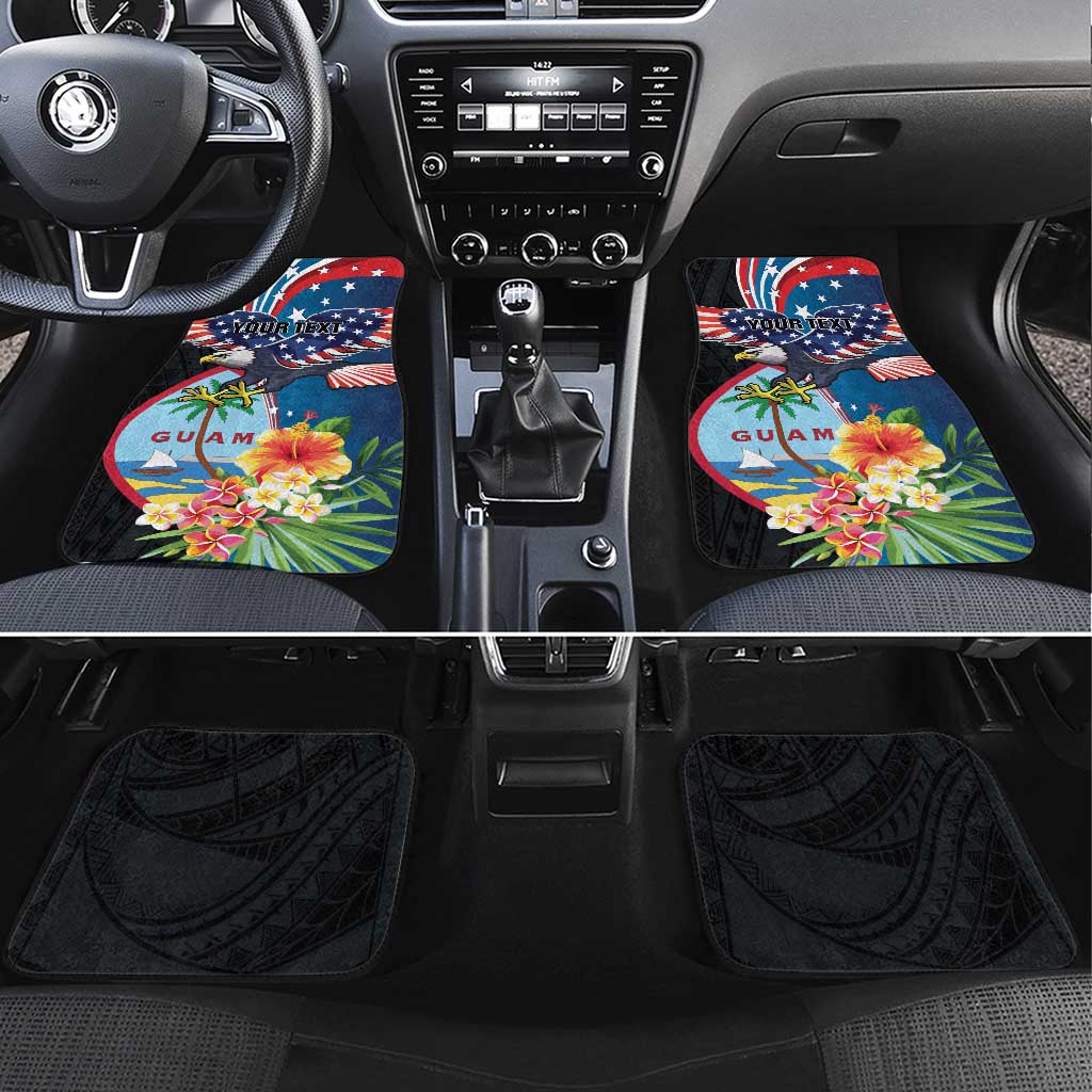Guam Fourth of July Car Mats Tropical Flowers