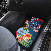 Guam Fourth of July Car Mats Tropical Flowers