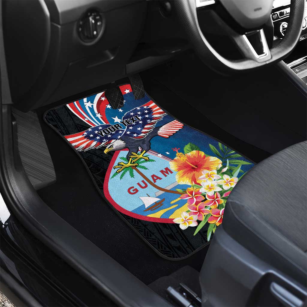 Guam Fourth of July Car Mats Tropical Flowers