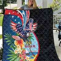 Guam Fourth of July Quilt Tropical Flowers