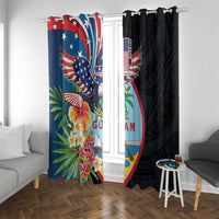 Guam Fourth of July Window Curtain Tropical Flowers