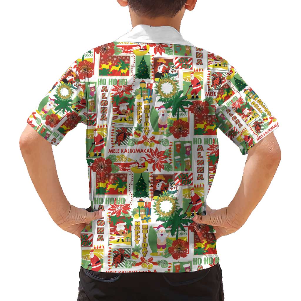 Hawaiian Santa Christmas Pattern Hawaiian Shirt White Version - Polynesian Pride